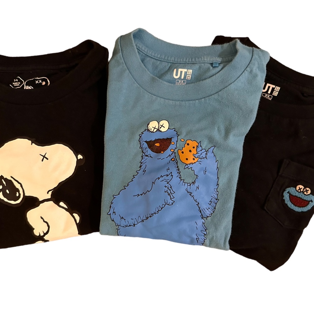 Kaws x Uniqlo Kids T bundle